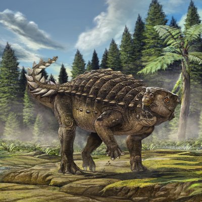 Life reconstruction of Kunbarrasaurus ieversi. Image © Australian Geographic - only to be used in reference to this story.